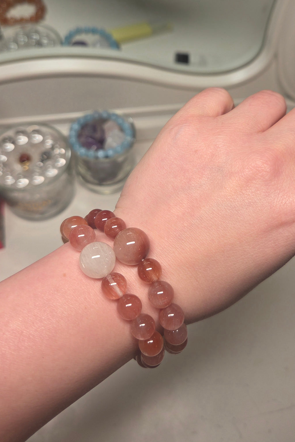Rabbit Hair Crystal Double Wrap Bracelet – Warm Energy & Abundance Gemstone Jewellery