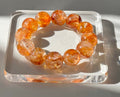 Herkimer Hematoid Fire Quartz Bracelet – Grounding Strength & Inner Fire Crystal Jewellery