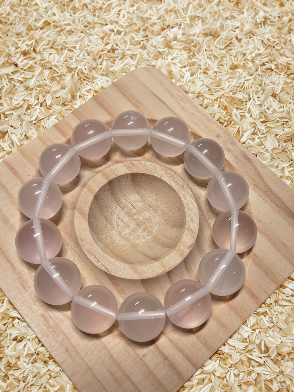 Premium Madagascar Rose Quartz Bracelet – Jumbo Bead Heart Chakra Crystal Jewellery