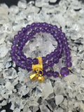Natural Amethyst Triple Wrap Bracelet – Calm & Spiritual Protection Crystal Jewellery