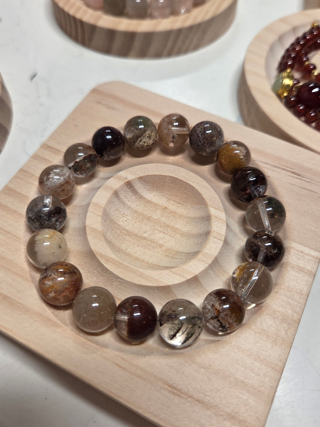Four Seasons Phantom Quartz Bracelet – Manifestation & All-Chakra Healing Crystal Jewellery
