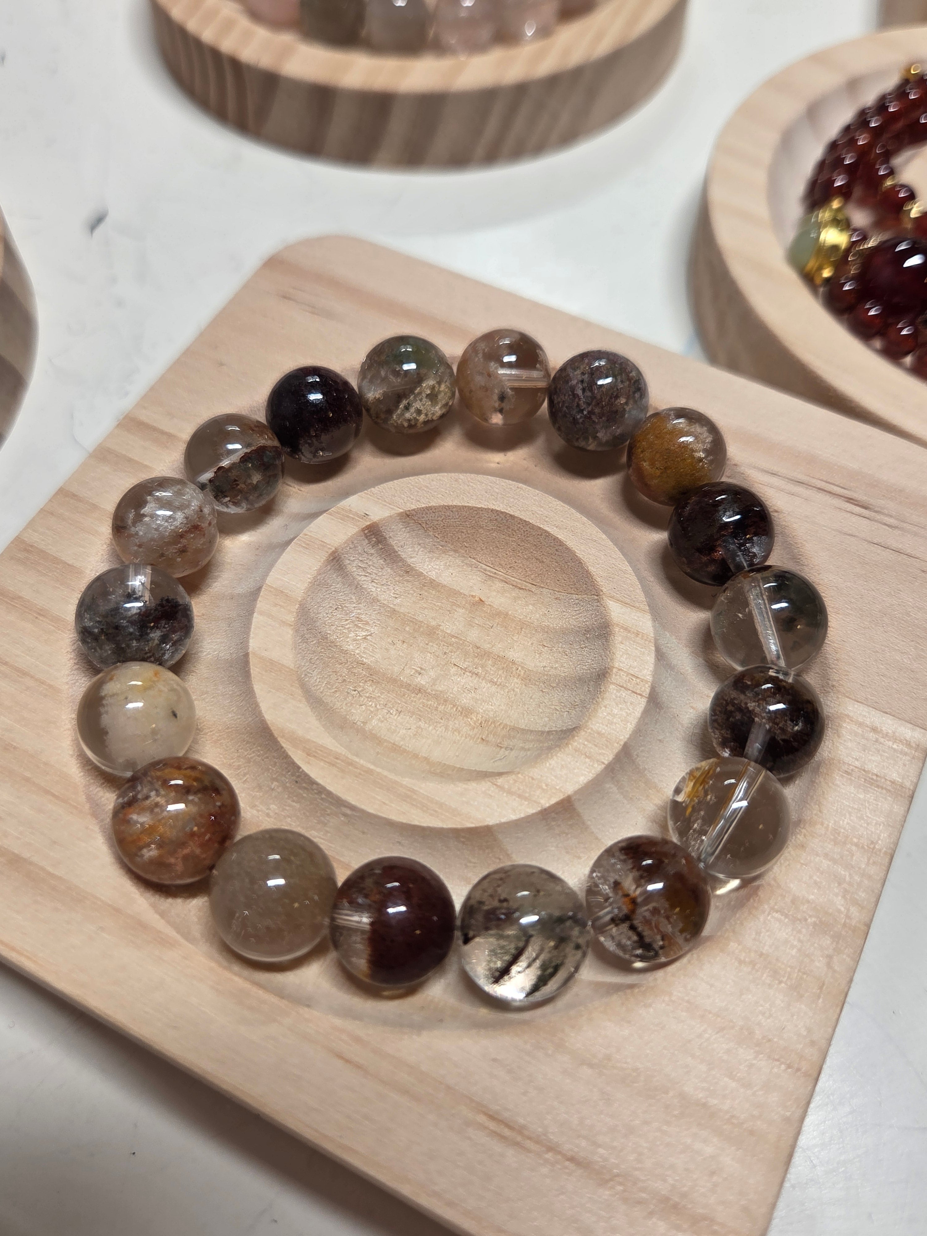 Four Seasons Phantom Quartz Bracelet – Manifestation & All-Chakra Healing Crystal Jewellery