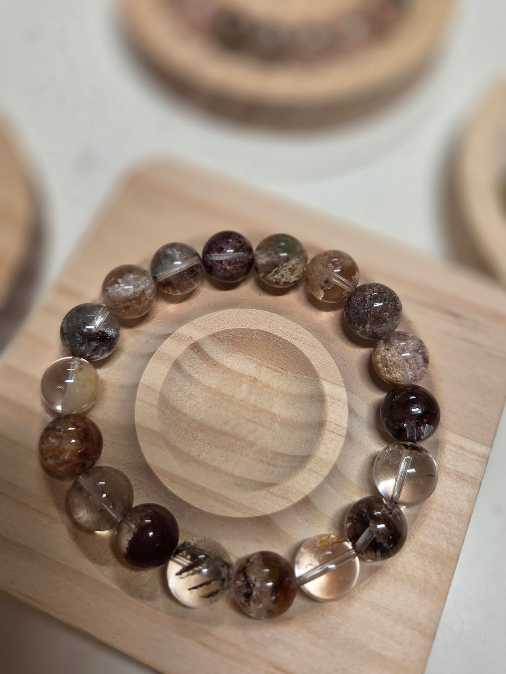 Four Seasons Phantom Quartz Bracelet – Manifestation & All-Chakra Healing Crystal Jewellery