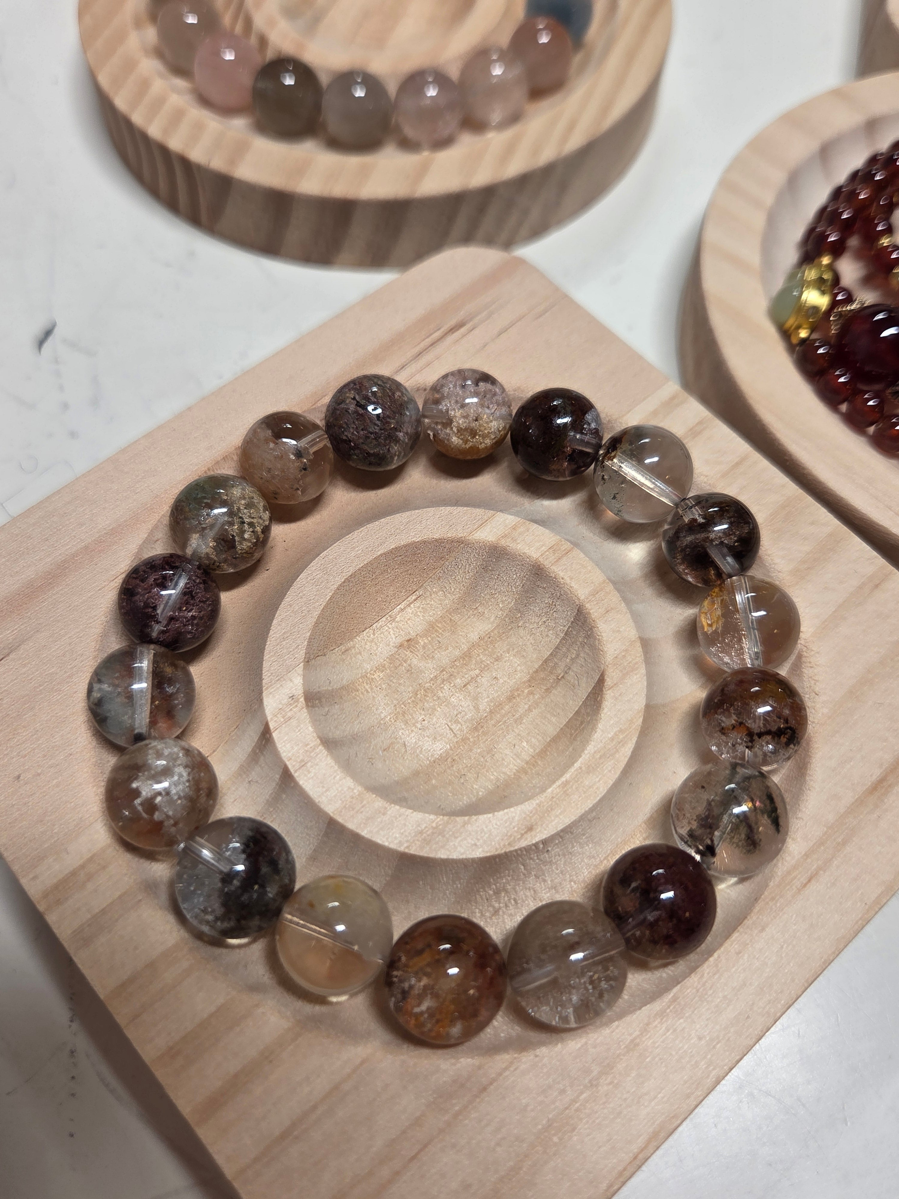 Four Seasons Phantom Quartz Bracelet – Manifestation & All-Chakra Healing Crystal Jewellery