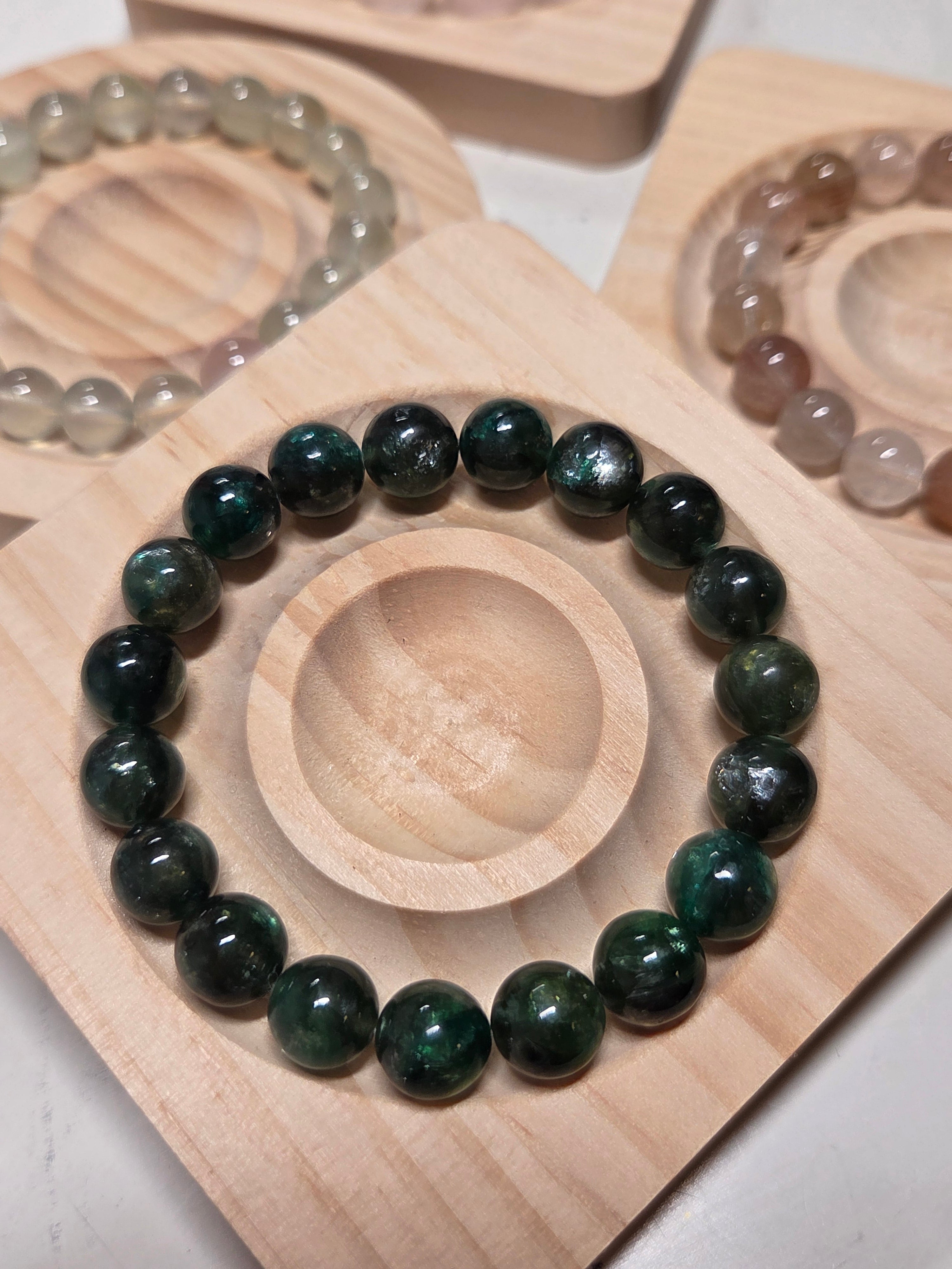 Green Lepidolite Crystal Bracelet – Stress Relief, Anxiety & Heart Chakra Healing Jewellery