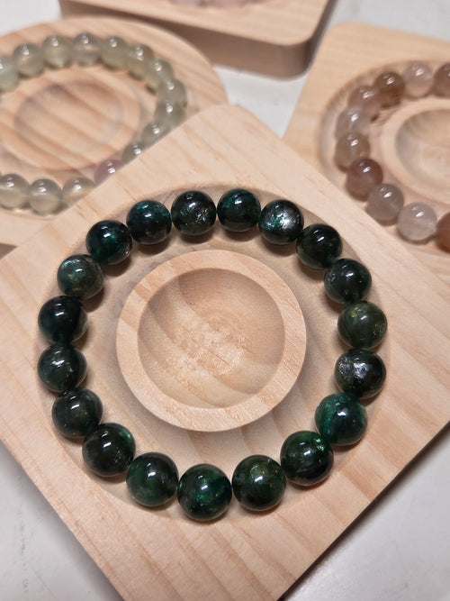 Green Lepidolite Crystal Stretch Healing Bracelet