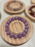 Lavender Kunzite Crystal Bracelet – Emotional Healing, Love & Heart Chakra Gemstone Jewellery