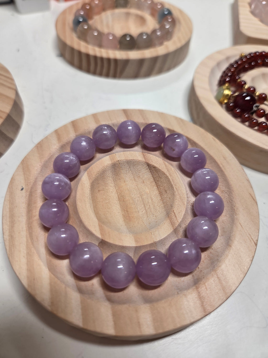 Lavender Kunzite Crystal Bracelet – Emotional Healing, Love & Heart Chakra Gemstone Jewellery